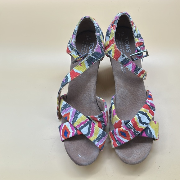 Toms high heels strappy sandal size 7 - Picture 1 of 12